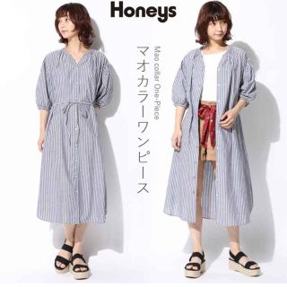 ハニーズ(HONEYS)の専用♡ハニーズ マオカラー ワンピース Mサイズ(ひざ丈ワンピース)