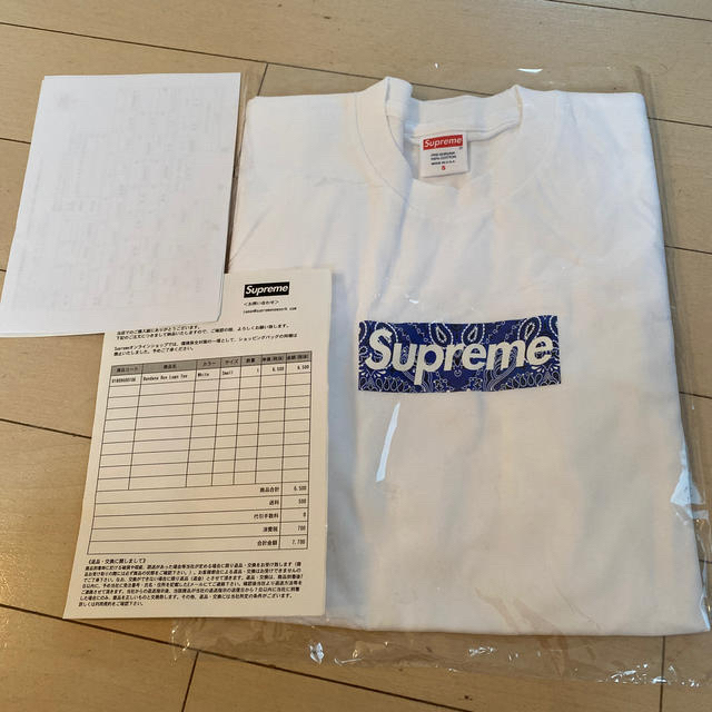 Supreme(シュプリーム)の【新品未使用】supreme bandana box logo tee Sサイズ メンズのトップス(Tシャツ/カットソー(半袖/袖なし))の商品写真