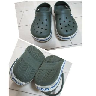 クロックス(crocs)の説明追記しました クロックス サンダル crocs サイズ5-7 カーキ(サンダル)