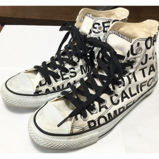 コンバース(CONVERSE)のコンバース　ハイカット♡アルファベット柄♡25cm(6 1/2)(スニーカー)