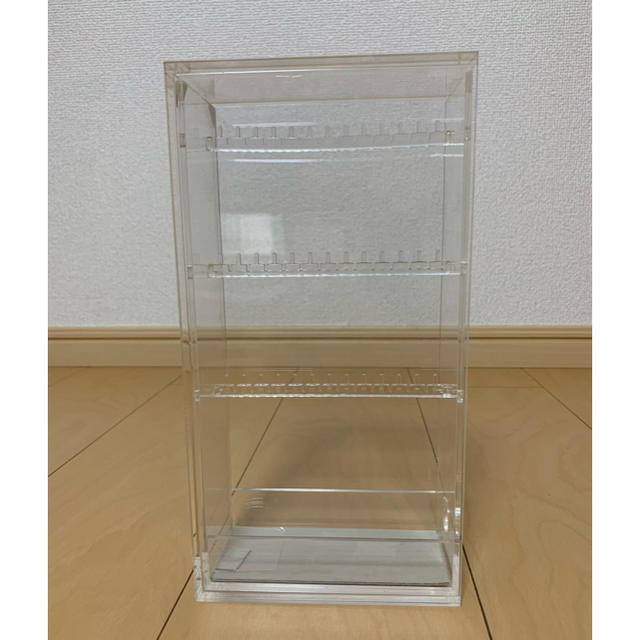 MUJI (無印良品)(ムジルシリョウヒン)のアクリルネックレス・ピアススタンド 約幅６．７×奥行１３×高さ２５ｃｍ インテリア/住まい/日用品の収納家具(ケース/ボックス)の商品写真