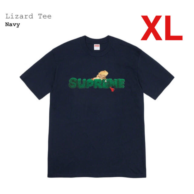 Tシャツ/カットソー(半袖/袖なし)Supreme Lizard Tee Navy XL