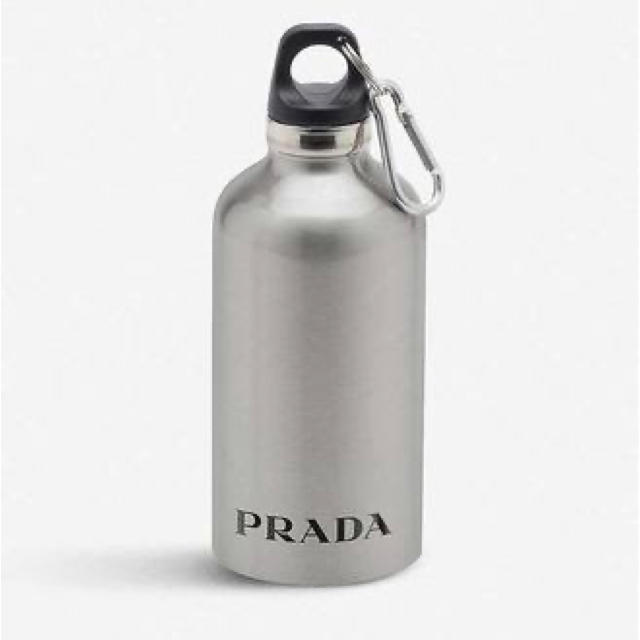 【新品/限定】PRADA ウォーターボトル SILVER 迷彩ショップ袋付き