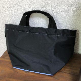 エルベシャプリエ(Herve Chapelier)のエルベシャプリエ   美品　トートバッグ  ブラック×ブルーMサイズ　(トートバッグ)