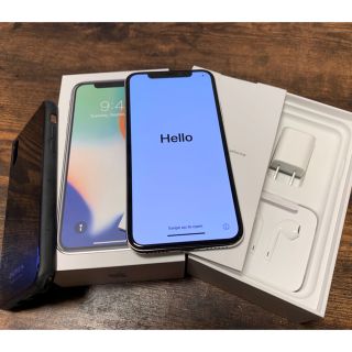 アップル(Apple)の【SIMフリー】iPhone X / 64GB / シルバー(スマートフォン本体)