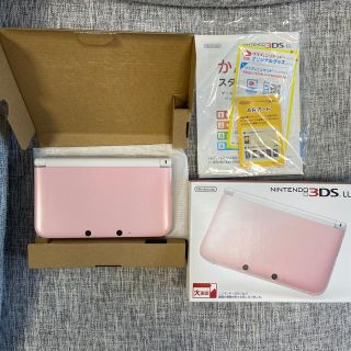 ニンテンドウ(任天堂)のNintendo 3DS  LL 本体ピンク/ホワイト(携帯用ゲーム機本体)