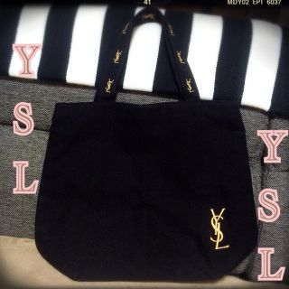 イヴサンローランボーテ(Yves Saint Laurent Beaute)の新品YSLイヴサンローラン刺繍ロゴバッグ(トートバッグ)