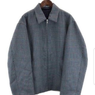 コモリ(COMOLI)のAURALEE18AW DOUBLE FACE CHECK ZIP BLOUSO(ブルゾン)