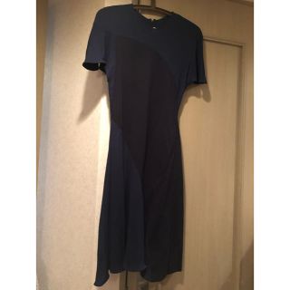 ステラマッカートニー(Stella McCartney)の美品 ステラマッカートニー  ワンピース ネイビー(ひざ丈ワンピース)