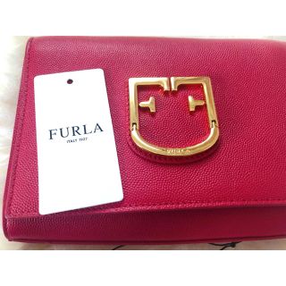 値下げ❣️FURLA 1021379 / 943303ポッシェットVIVAレッド