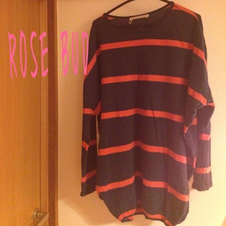 ローズバッド(ROSE BUD)のROSE BUD ボーダーワンピース(ミニワンピース)