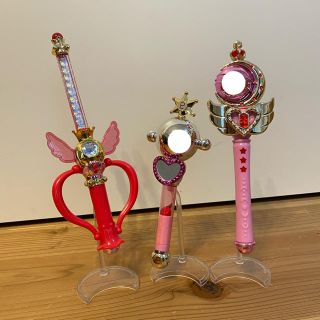 セーラームーン(セーラームーン)の【中古】セーラームーン　スティック&ロッド　セット(キャラクターグッズ)