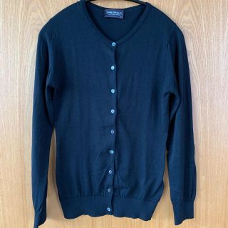 ジョンスメドレー(JOHN SMEDLEY)のせいせいさまご専用 JOHN SMEDLEY コットン カーディガン S 黒(カーディガン)