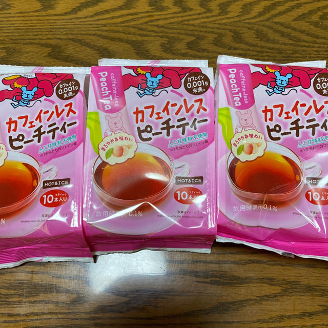 カフェインレス　紅茶　ピーチティー　スティック 食品/飲料/酒の飲料(その他)の商品写真