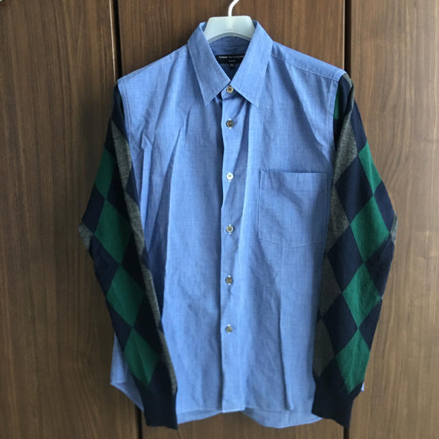 COMME des GARCONS - COMME des GARCONS HOMME ニット切り替えシャツの