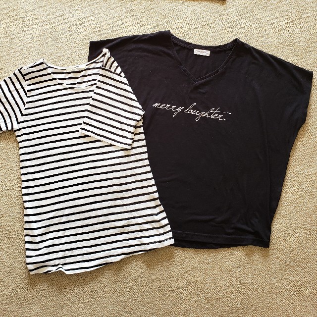 Tシャツ2枚セット レディースのトップス(Tシャツ(半袖/袖なし))の商品写真