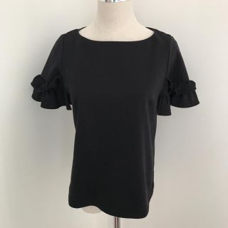 エムプルミエ(M-premier)のm’s select 美品　袖フリルカットソー(カットソー(半袖/袖なし))