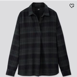 ユニクロ(UNIQLO)のフランネルチェックスキッパーシャツ(シャツ/ブラウス(長袖/七分))