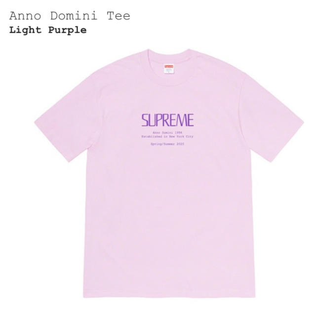 Supreme Anno Domini Tee Light Purple L 紫 - Tシャツ/カットソー ...