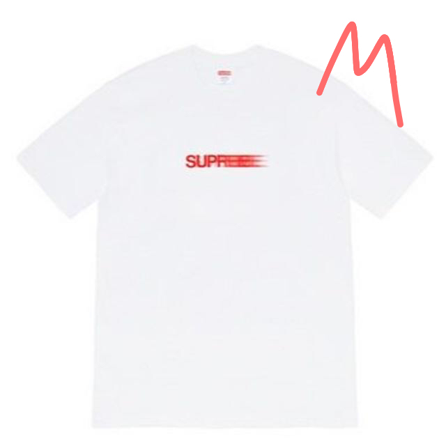 Supreme Motion Logo Tee White M - Tシャツ/カットソー(半袖/袖なし)
