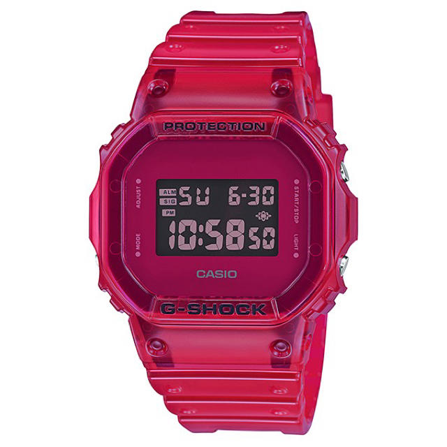 CASIO 腕時計 G-SHOCK DW-5600SB-4 レッド 腕時計(デジタル)