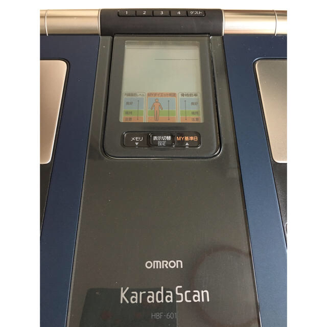 OMRON(オムロン)のオムロン体重体組成計カラダスキャンHBF601 スマホ/家電/カメラの生活家電(体重計)の商品写真