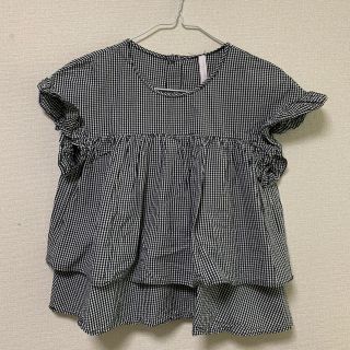 ザラ(ZARA)のギンガムチェック　トップス  ZARA XSサイズ(シャツ/ブラウス(半袖/袖なし))