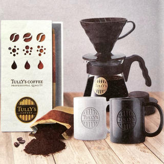 タリーズコーヒー(TULLY'S COFFEE)のタリーズコーヒー ハリオ製コーヒーサーバーセット マグカップ&コーヒー豆付き(食器)