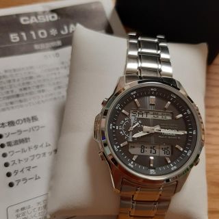 カシオ(CASIO)のカシオ　リニエージ　電波ソーラー時計　(腕時計(アナログ))