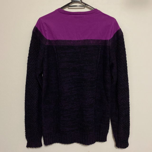 DIESEL(ディーゼル)の【最終値下】DIESEL ニット セーター 紫 S メンズのトップス(ニット/セーター)の商品写真