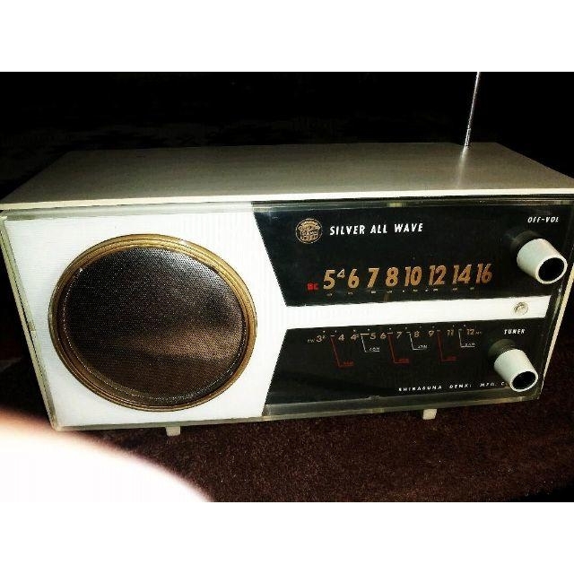 珍品　白砂電機　SILVER 昭和レトロ真空管ラジオ