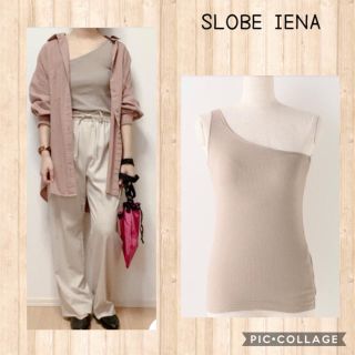 スローブイエナ(SLOBE IENA)のSLOBE IENA 1度着用 リブワンショルダータンクトップ(Tシャツ(半袖/袖なし))