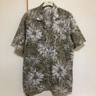 エイチアンドエム(H&M)のメンズ　花柄シャツ　総柄シャツ　半袖シャツ(シャツ)