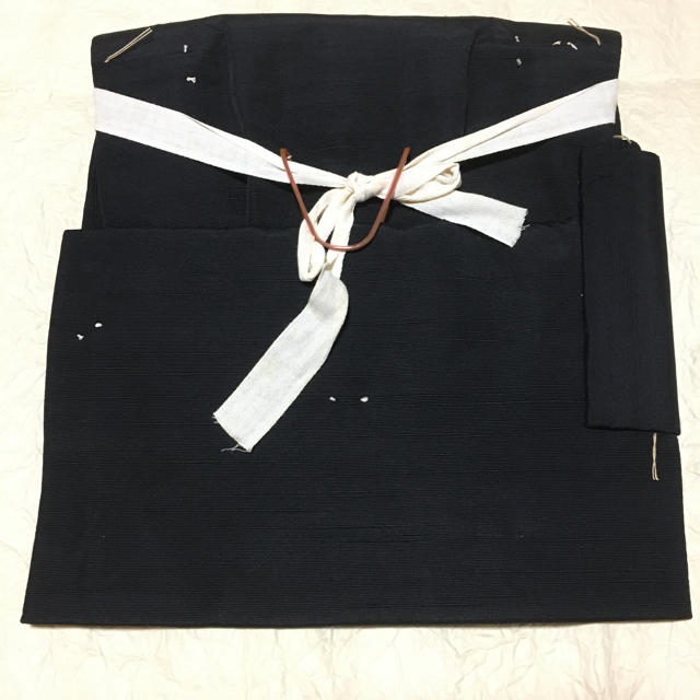 作り帯 未使用品  黒 アンティーク ワンタッチ帯 レディースの水着/浴衣(帯)の商品写真