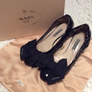 ★SALE★ PRADA プラダ リボンパンプス