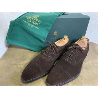 クロケットアンドジョーンズ(Crockett&Jones)のクロケット&ジョーンズ　スエード　ダイナイトソール　uk7(ドレス/ビジネス)