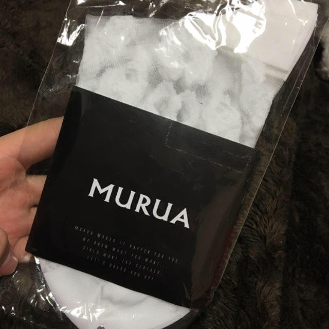 MURUA(ムルーア)の(新品タグ付)MURUA シースルー靴下 レディースのレッグウェア(ソックス)の商品写真