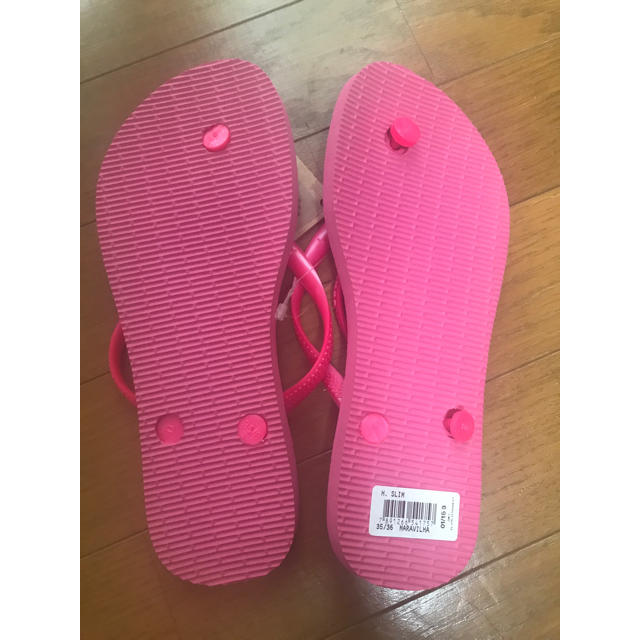 havaianas(ハワイアナス)の【新品、未使用】ハワイアナス　ピンク　サンダル 35-36 レディースの靴/シューズ(ビーチサンダル)の商品写真