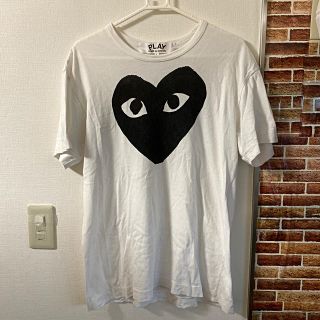 コムデギャルソン(COMME des GARCONS)のPLAY COMME des GARCONS プリントTシャツ ホワイト(Tシャツ/カットソー(半袖/袖なし))