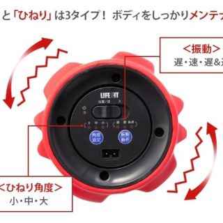 ライトフィット　ツイストロール　レッド(マッサージ機)