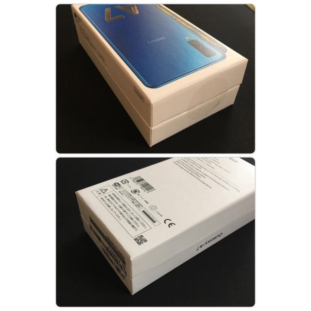 Galaxy(ギャラクシー)のGalaxy A7 ブルー 64GB 新品未開封品 スマホ/家電/カメラのスマートフォン/携帯電話(スマートフォン本体)の商品写真