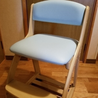 【美品】 コイズミ 学習椅子 水色 KOIZUMI(学習机)