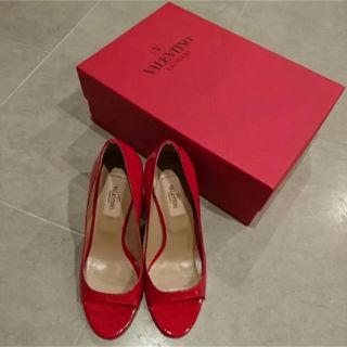 ヴァレンティノ(VALENTINO)のヴァレンチノ オープントゥパンプス　お値下げ(ハイヒール/パンプス)