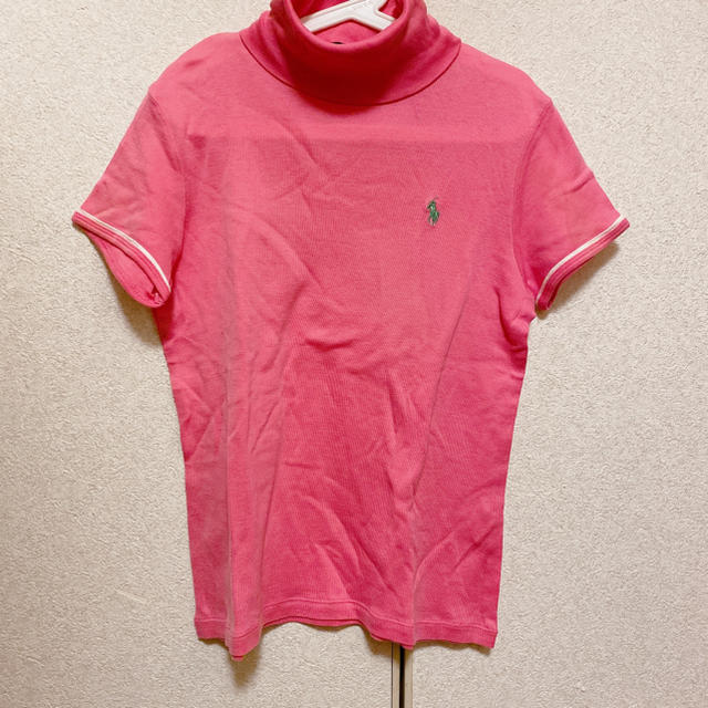 Ralph Lauren(ラルフローレン)のタートルネック　綿セーター レディースのトップス(Tシャツ(半袖/袖なし))の商品写真