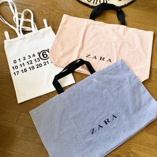 ザラ(ZARA)のZARA ショッピングバッグ　Blue(エコバッグ)