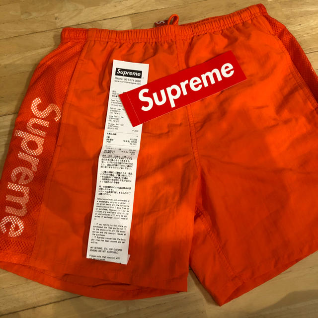 Supreme(シュプリーム)のsupreme Mesh Panel Water Short オレンジ s メンズの水着/浴衣(水着)の商品写真