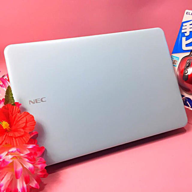 NEC(エヌイーシー)の可愛いお姫様ミルクブルー❤️DVD/オフィス/無線❤️320GB/4GB❤️美品 スマホ/家電/カメラのPC/タブレット(ノートPC)の商品写真