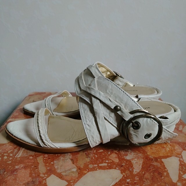 alfredoBANNISTER(アルフレッドバニスター)のアルフレッドバニスター サンダル ホワイト レザー レディースの靴/シューズ(サンダル)の商品写真