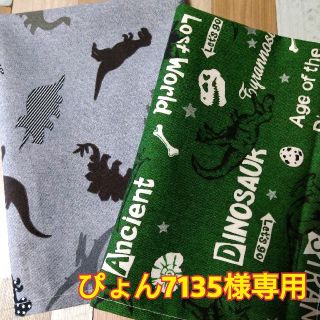 【50☓35】ランチョンマット☆恐竜(緑)(グレー)(外出用品)