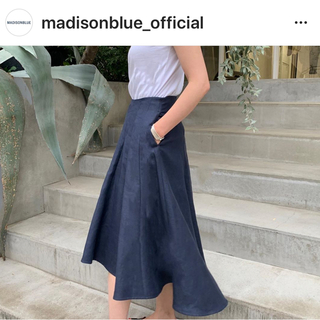 マディソンブルー(MADISONBLUE)のMADISONBLUE  今期PANEL FLARE SKIRT 新品タグ付き♪(ロングスカート)